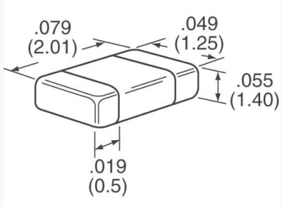 AVX - 0.47uF 100V X7R 805 Capacitor (1)