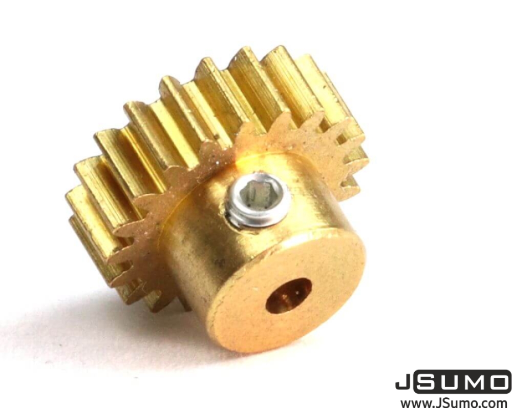 0.6 Module (42.3 Pitch) 20T Brass Pinion Gear - Ø2.2mm