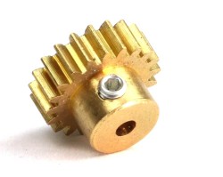 Jsumo - 0.6 Module (42.3 Pitch) 20T Brass Pinion Gear - Ø2.2mm (1)