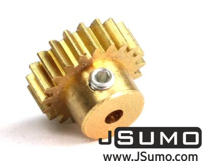 Jsumo - 0.6 Module (42.3 Pitch) 20T Brass Pinion Gear - Ø2.2mm (1)