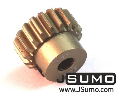 Jsumo - 0.6 Module (42.3 Pitch) 18T Aluminum Pinion Gear - Ø3.17mm (1)