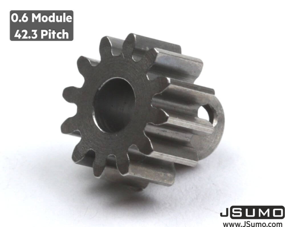 0,6 Module 12Tooth (12T) Pinion Gear (Ø3.17mm Hole)