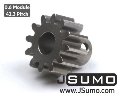 Jsumo - 0,6 Module 12Tooth (12T) Pinion Gear (Ø3.17mm Hole)