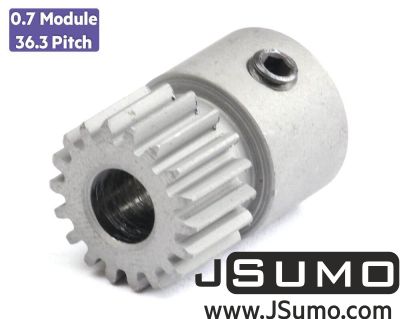 Jsumo - 0.7 Module (36.3 Pitch) 18T Pinion Gear - Ø6mm