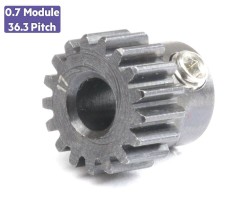 0.7 Module (36.3 Pitch) 17T Pinion Gear - Ø5mm - Thumbnail