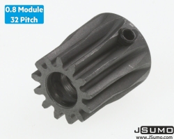 0.8 Module (32 Pitch) 13T Pinion Gear Ø5mm - Thumbnail