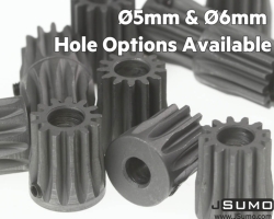 0.8 Module (32 Pitch) 13T Pinion Gear Ø5mm - Thumbnail