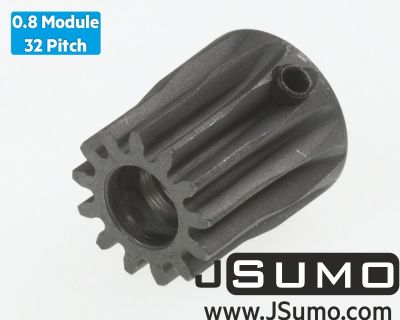 Jsumo - 0.8 Module (32 Pitch) 13T Pinion Gear - (Ø5mm & Ø6mm Hole)