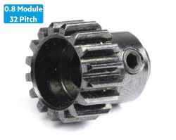 0.8 Module (32 Pitch) 16T Pinion Gear - Ø5mm - Thumbnail