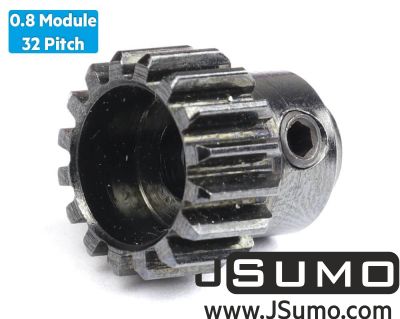 Jsumo - 0.8 Module (32 Pitch) 16T Pinion Gear - Ø5mm