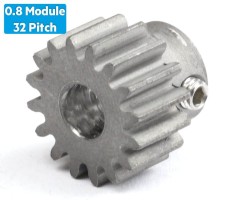 Jsumo - 0.8 Module (32 Pitch) 16T Pinion Gear - Ø5mm