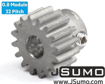 Jsumo - 0.8 Module (32 Pitch) 16T Pinion Gear - Ø5mm