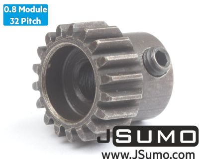 Jsumo - 0.8 Module (32 Pitch) 18T Pinion Gear - Ø5mm