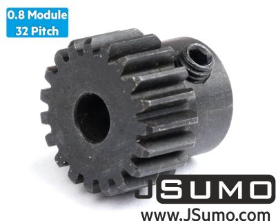 Jsumo - 0.8 Module (32 Pitch) 19T Pinion Gear - Ø5mm