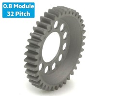 0.8 Module (32 Pitch) 38T Steel Spur Gear Ø12mm - Thumbnail