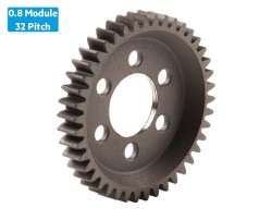 0.8 Module (32 Pitch) 42T Steel Spur Gear Ø12mm - Thumbnail