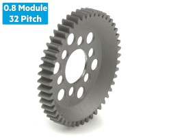 0.8 Module (32 Pitch) 48T Steel Spur Gear Ø12mm - Thumbnail