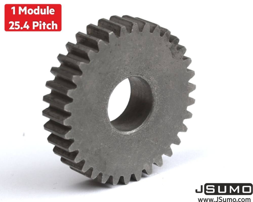 1 Module 34 Tooth (34T) Steel Gear - Ø12mm