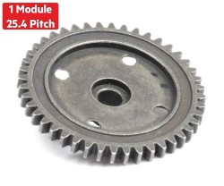 1 Module 44 Tooth (44T) Steel Gear - Ø6mm - Thumbnail