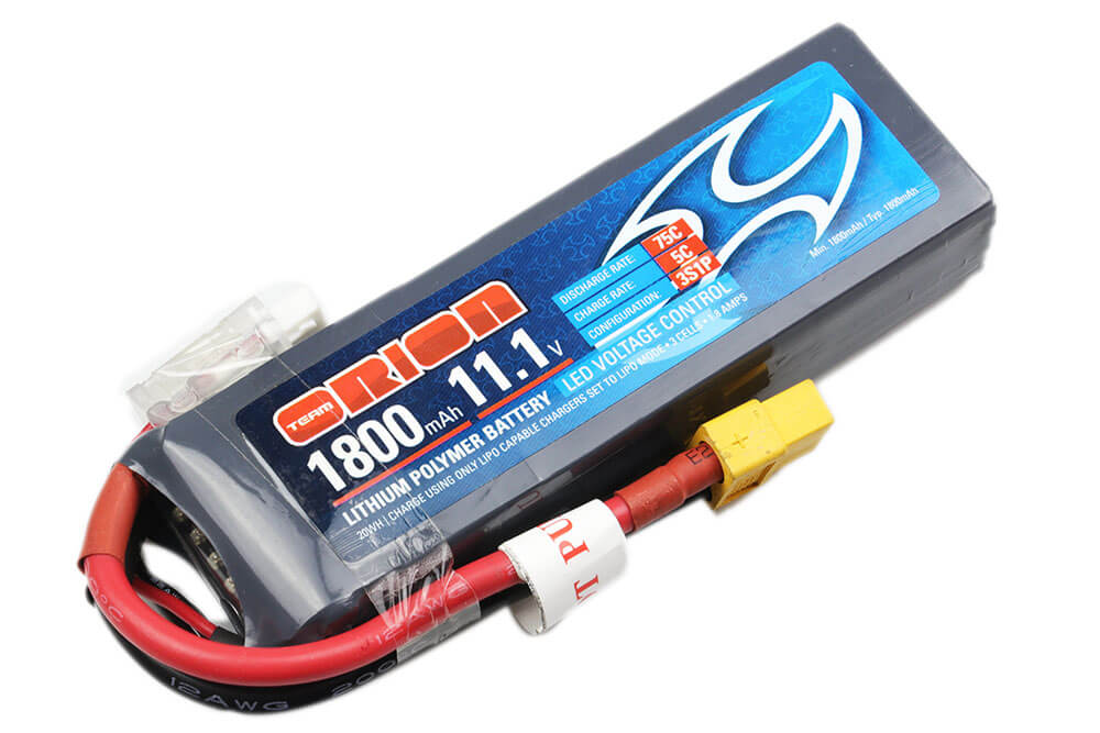 11.1V 1800mAh 50C Lipo Battery Plug) 3S Lipo Batteries TEAM ORION JSumo.com
