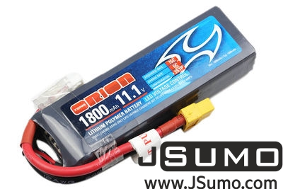 TEAM ORION - 11.1V 1800mAh 50C Lipo Battery (XT60 Plug)