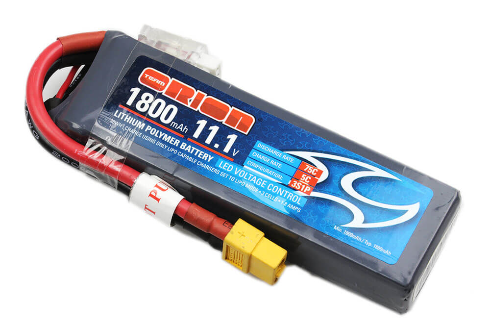 11.1V 1800mAh 50C Lipo Battery (XT60 Plug)