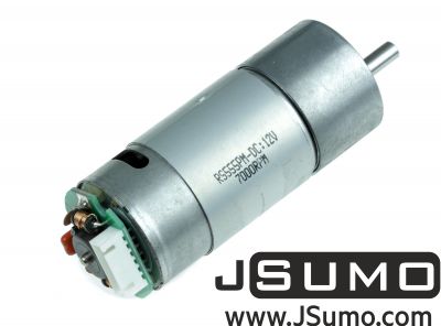 Jsumo - 12V 75RPM (100:1) 37D Metal Gear Motor HP with Encoder (1)