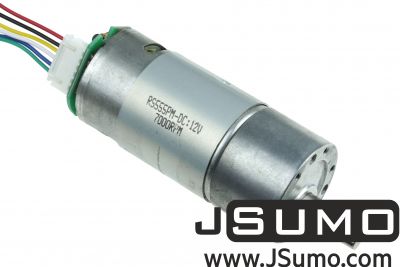 Jsumo - 12V 75RPM (100:1) 37D Metal Gear Motor HP with Encoder