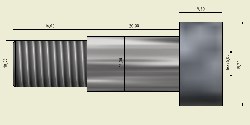 Ø12x20mm Hardened Steel Shaft Screw - Thumbnail