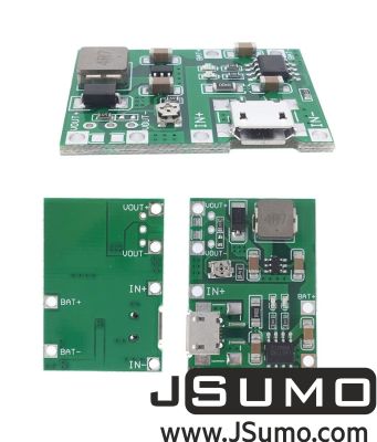 Jsumo - 1S 3.7V 18650 Adjustable Charge and Boost Module (1)
