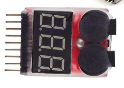 LiPo Buzzer Battery Voltage Indicator Volt Meter (Tester With Alarm) - Thumbnail