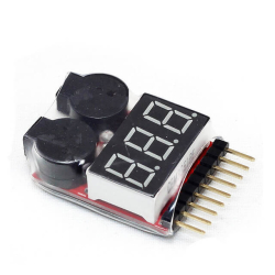 LiPo Buzzer Battery Voltage Indicator Volt Meter (Tester With Alarm) - Thumbnail