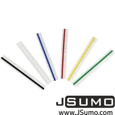Jsumo - 1x40 Male-Male Header 40 Pin 180 Degree - RED (1)