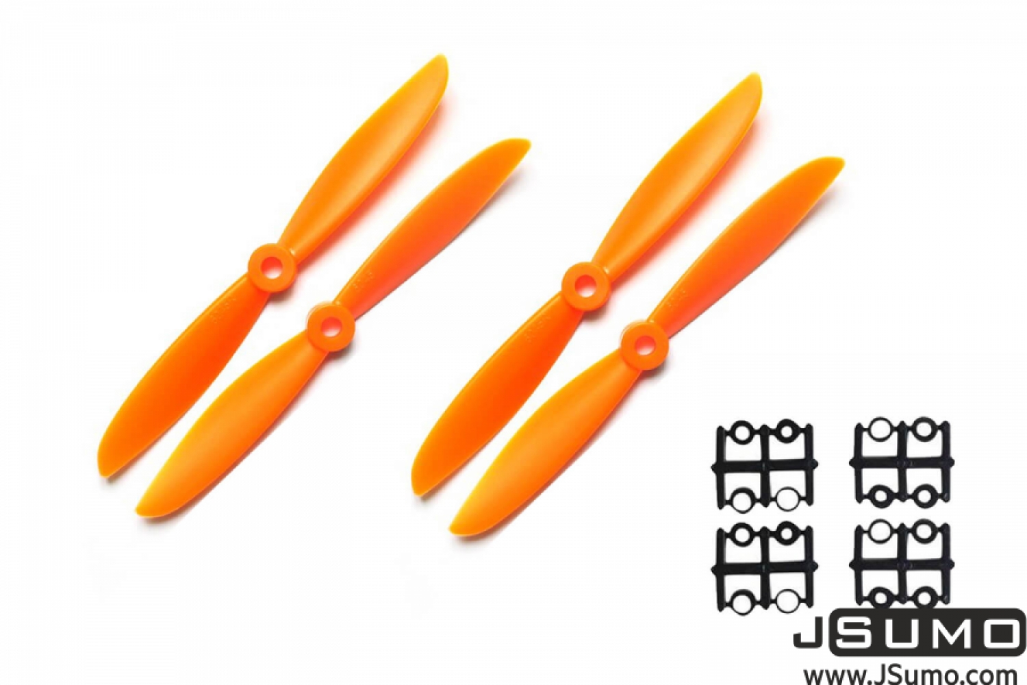 2 Blade 6045 Propeller Set - Orange (4pcs)