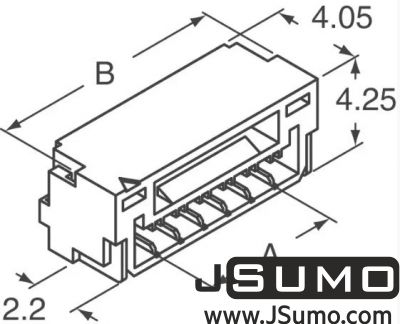 JST - 2 Pos Connector 1.25mm Side Input, SMD (1)