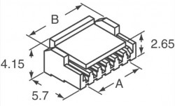 2 Pos Connector Housing 1.25mm Pitch - Thumbnail