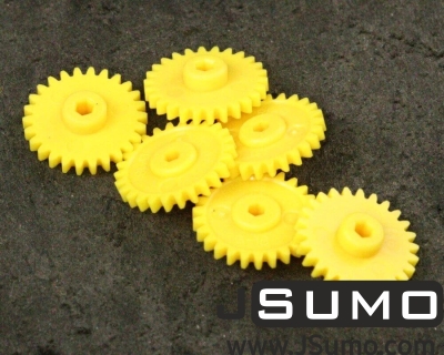  - 26T 0.5 Module Yellow Plastic Spur Gear