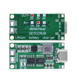 2S 18650 Lithium Battery Charging Module – 8.4V 2A Type-C Charging Board - Thumbnail