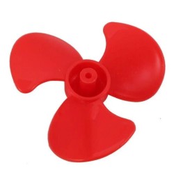 3 Blade Plastic Propeller Ø50mm - Red - Thumbnail