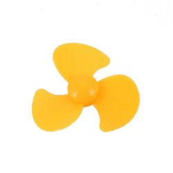 3 Blade Plastic Propeller Ø50mm - Yellow - Thumbnail