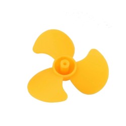 3 Blade Plastic Propeller Ø50mm - Yellow - Thumbnail