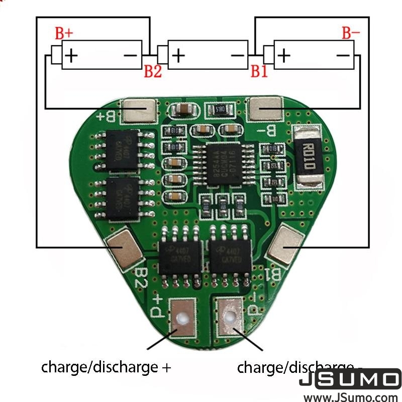 3 Series 12V 18650 Lithium Battery Protection Board