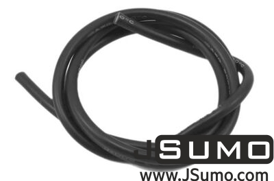  - 30 AWG Multi Stranded Copper-Silicone Cable - Black 1 Meter