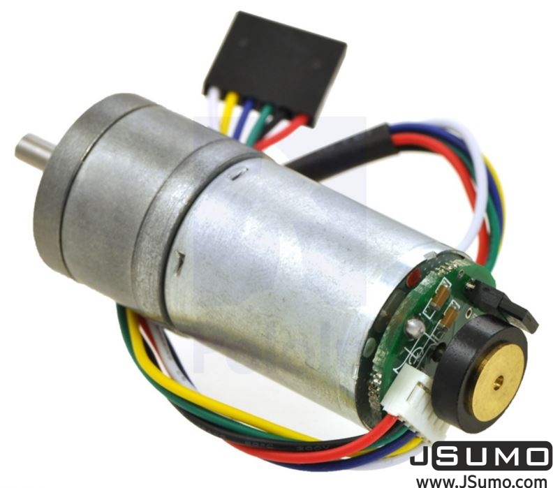 34:1 Metal Gearmotor 25Dx52L mm HP 6V with 48 CPR Encoder