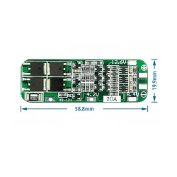 3S 20A 18650 Lithium Battery Protection Board - Thumbnail