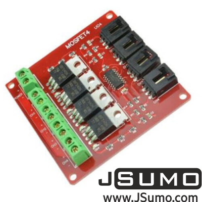 Jsumo - 4 Channel IRF540 Mosfet Module - 100V 27A