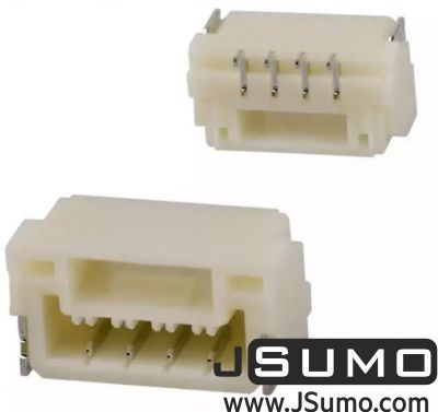 JST - 4 Pos Connector 1.25mm Side Input, SMD