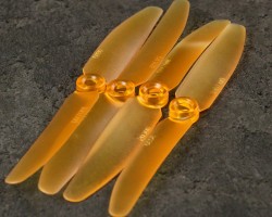 5030 Transparent Orange Propeller Set 4Pcs - Thumbnail