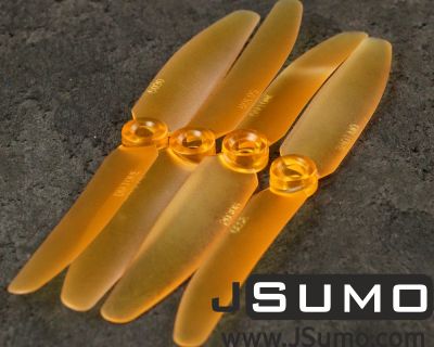 Jsumo - 5030 Transparent Orange Propeller Set 4Pcs (1)