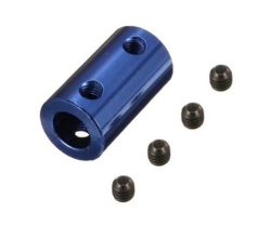 5mm to 8mm 3D Printer Shaft Coupler – Blue - Thumbnail